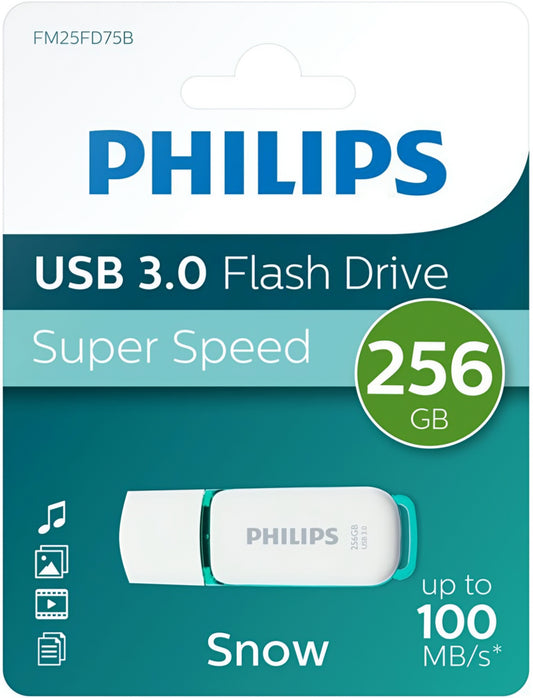 Memorie Externa USB-A 3.0 Philips Snow Edition, 256Gb PHMMD256GBS200U3
