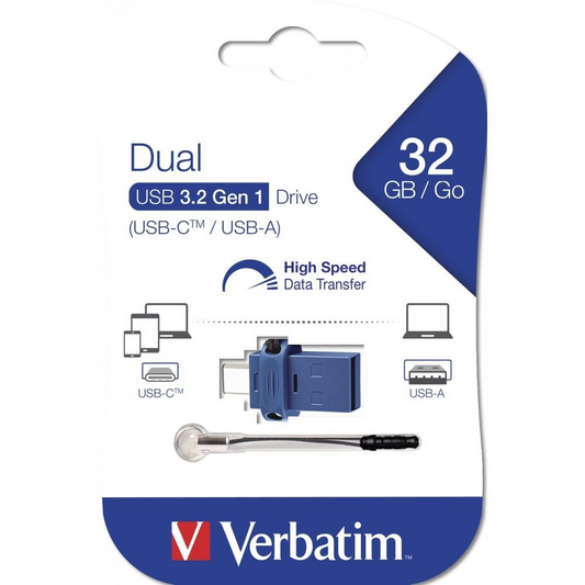 Memorie Externa USB-A 3.0 / USB-C Verbatim StoreNGo, 32Gb 49966