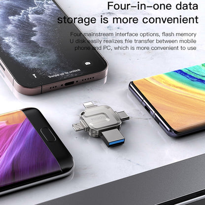 Memorie Externa USB-A 3.0 / Lightning / USB-C / microUSB Yesido FL15, 64Gb