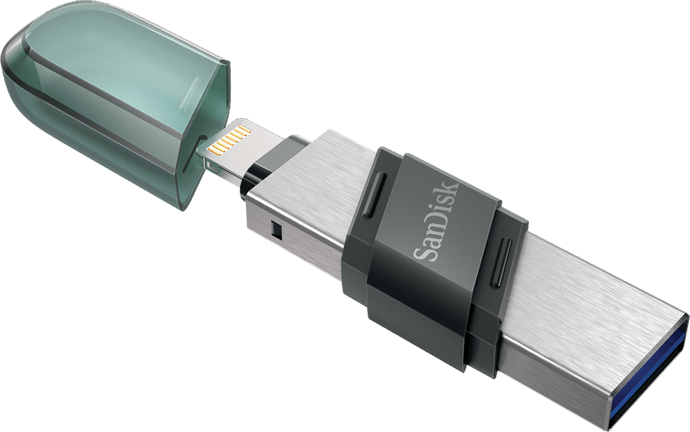 Memorie Externa USB-A 3.1 / Lightning SanDisk iXpand Flip, 64Gb SDIX90N-064G-GN6NN
