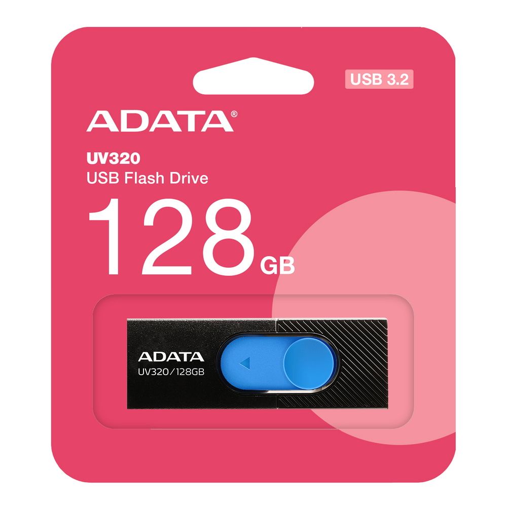 Memorie Externa USB-A 3.2 Adata UV320, 128Gb AUV320-128G-RBKBL
