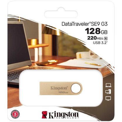 Memorie Externa USB-A 3.2 Kingston DT SE9 G3, 128Gb DTSE9G3/128GB