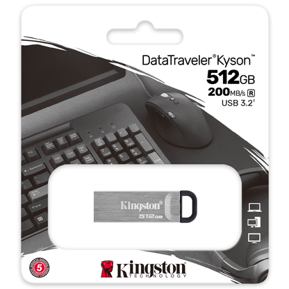 Memorie Externa USB-A 3.2 Kingston DT Kyson, 512Gb DTKN/512GB