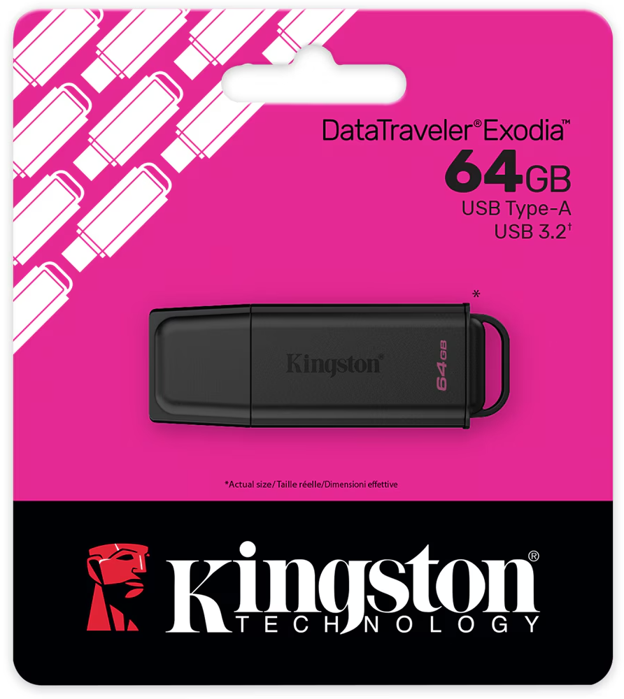 Memorie Externa USB-A 3.2 Kingston DT Exodia, 64Gb DTXG2/64GB