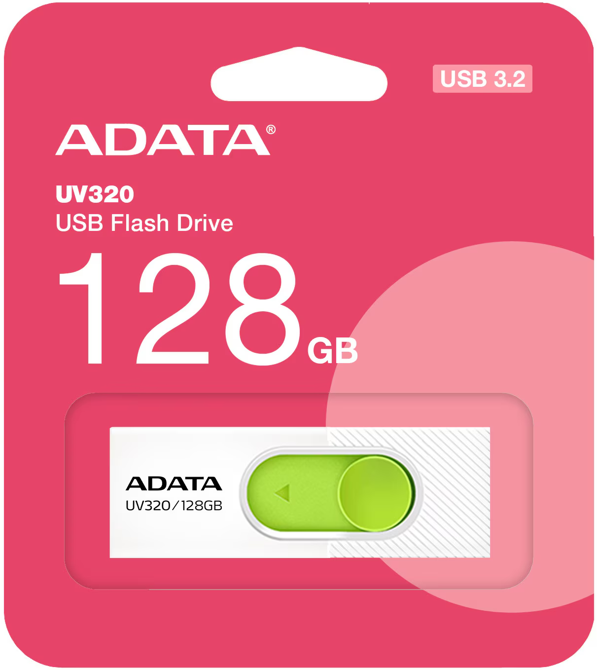 Memorie Externa USB-A 3.2 Adata UV320, 128Gb AUV320-128G-RWHGN