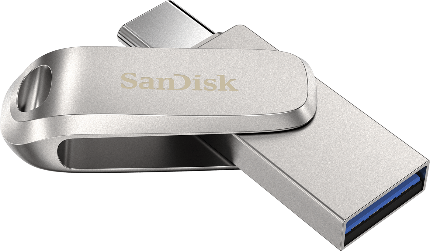 Memorie Externa USB-A 3.2 / USB-C SanDisk Ultra Luxe Dual Drive, 256Gb SDDDC4-256G-G46