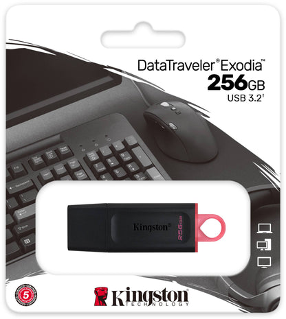 Memorie Externa USB-A 3.2 Kingston DT Exodia, 256Gb DTX/256GB