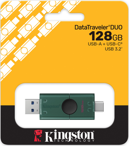 Memorie Externa USB-A 3.2 / USB-C Kingston Duo, 128Gb DTDEG2/128GB