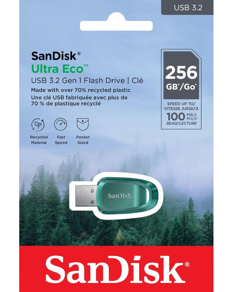 Memorie Externa USB-A 3.2 SanDisk Ultra Eco, 256Gb SDCZ96-256G-G46