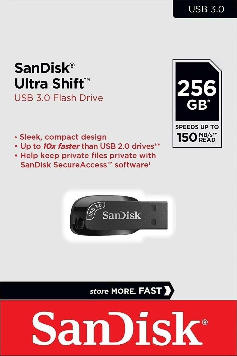 Memorie Externa USB-A 3.2 SanDisk Ultra Shift, 256Gb SDCZ410-256G-G46