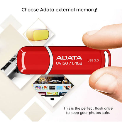 Memorie Externa USB-A 3.2 Adata UV150, 64Gb AUV150-64G-RBK
