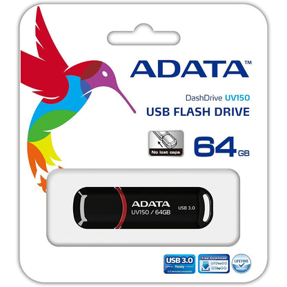 Memorie Externa USB-A 3.2 Adata UV150, 64Gb AUV150-64G-RBK