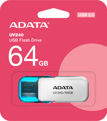 Memorie Externa USB-A Adata UV240, 64Gb AUV240-64G-RWH