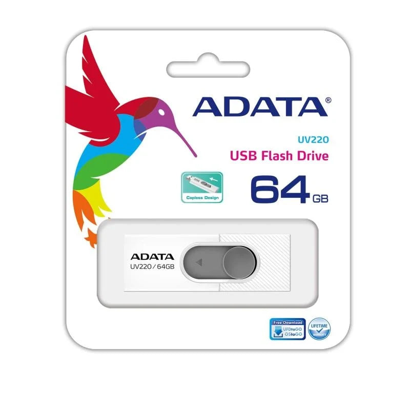 Memorie Externa USB-A Adata UV220, 64Gb AUV220-64G-RWHGY