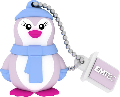 Memorie Externa USB-A Emtec M336 Miss Penguin, 16Gb ECMMD16GM336
