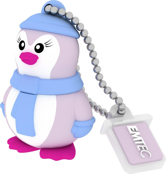 Memorie Externa USB-A Emtec M336 Miss Penguin, 16Gb ECMMD16GM336