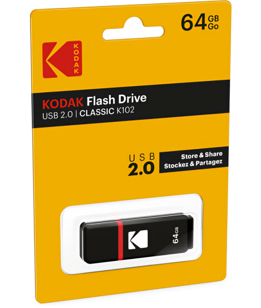 Memorie Externa USB-A Kodak K102, 64Gb EKMMD64GK102