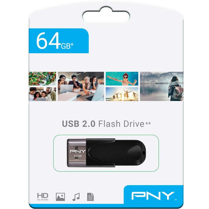 Memorie Externa USB-A PNY Attache 4, 64Gb FD64GATT4-EF