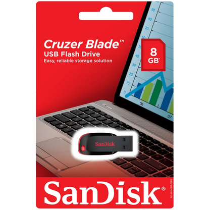Memorie Externa USB-A SanDisk Cruzer Blade, 8Gb SDCZ50-008G-B35