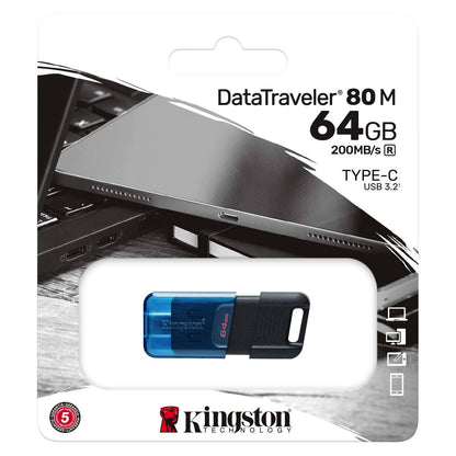 Memorie Externa USB-C Kingston DT80M, 64Gb DT80M/64GB