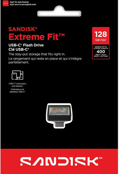 Memorie Externa USB-C SanDisk Extreme Fit, 128Gb SDCZ530-128G-G46