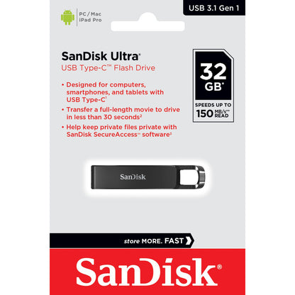 Memorie Externa USB-C SanDisk Ultra, 32Gb SDCZ460-032G-G46