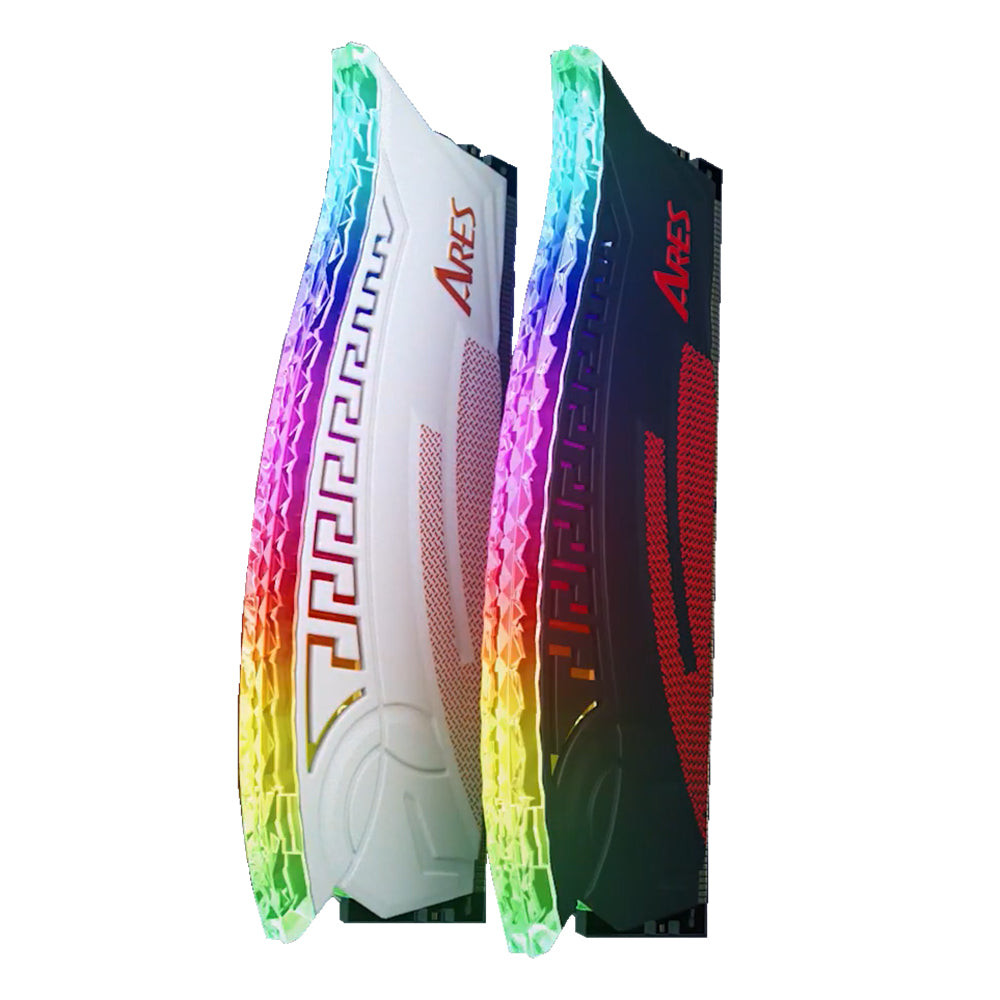 Memorie RAM Dato Ares Armor, DDR4, RGB, 2 x 8GB, 3600Mhz, CL18, Alba AMRGB8GX216G36W