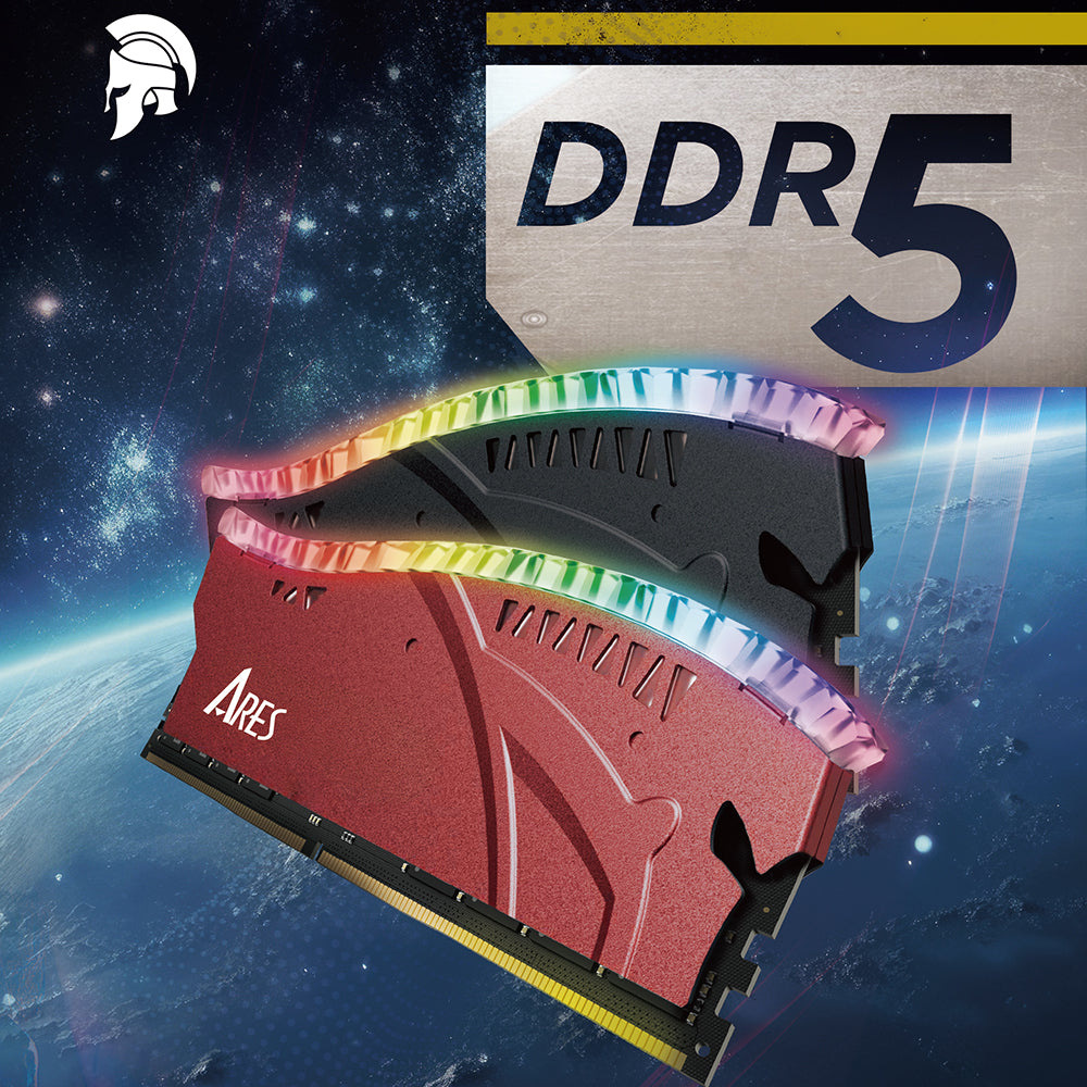 Memorie RAM Dato Ares Armor Lite, DDR5, RGB, 32GB, 6000Mhz, Neagra ARB32G5K60
