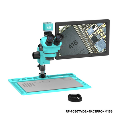 Microscop cu Monitor si Camera RF4 RF-7050TVD2 + 4KC1PRO + M156