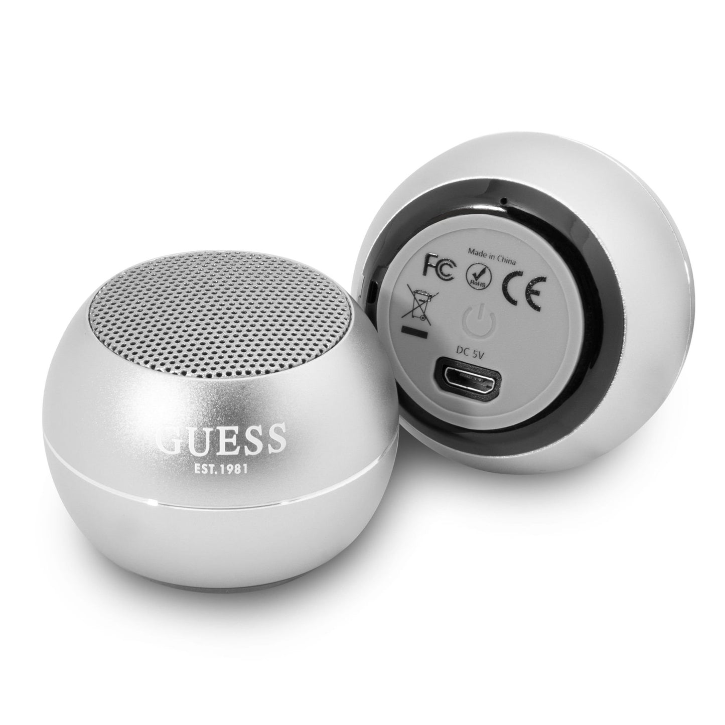 Boxa Portabila Bluetooth Guess, 3W, Argintie