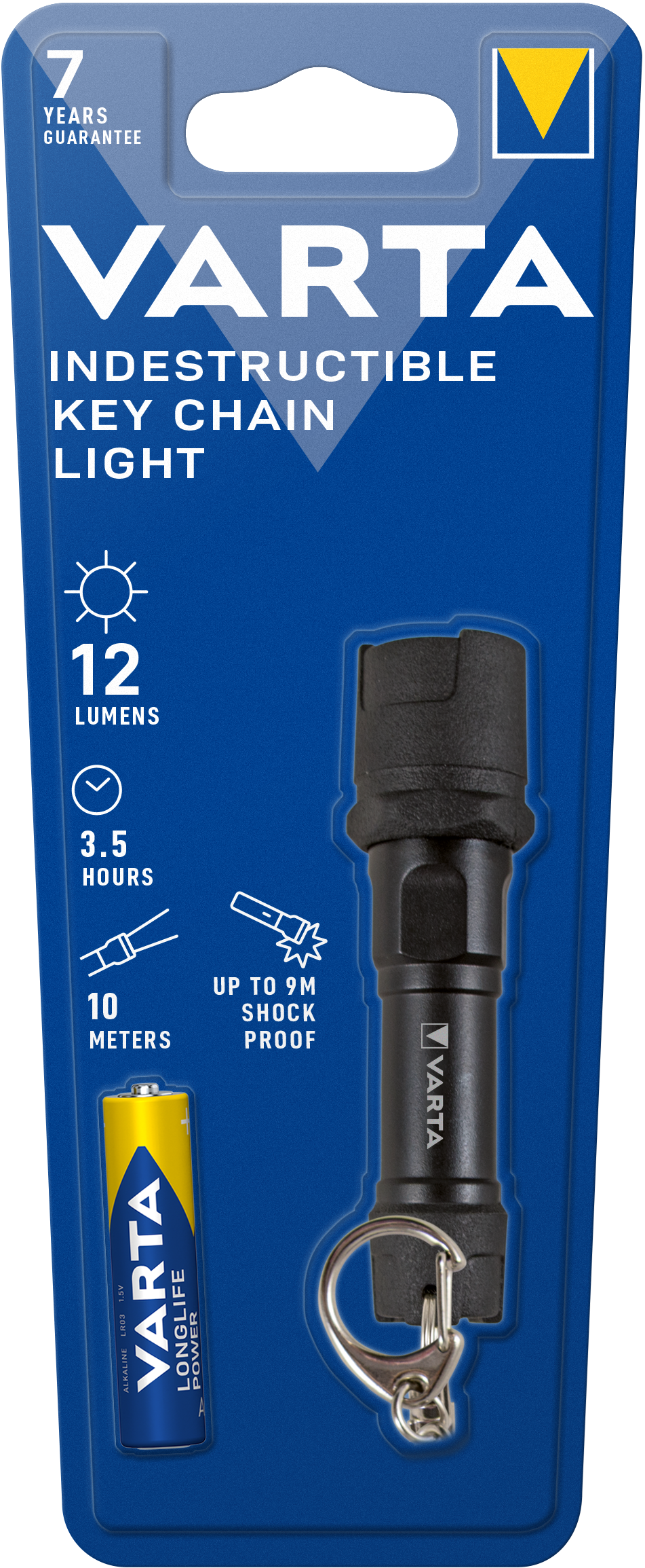Lanterna LED Varta INDESTRUCTIBLE, 12lm, IPX4