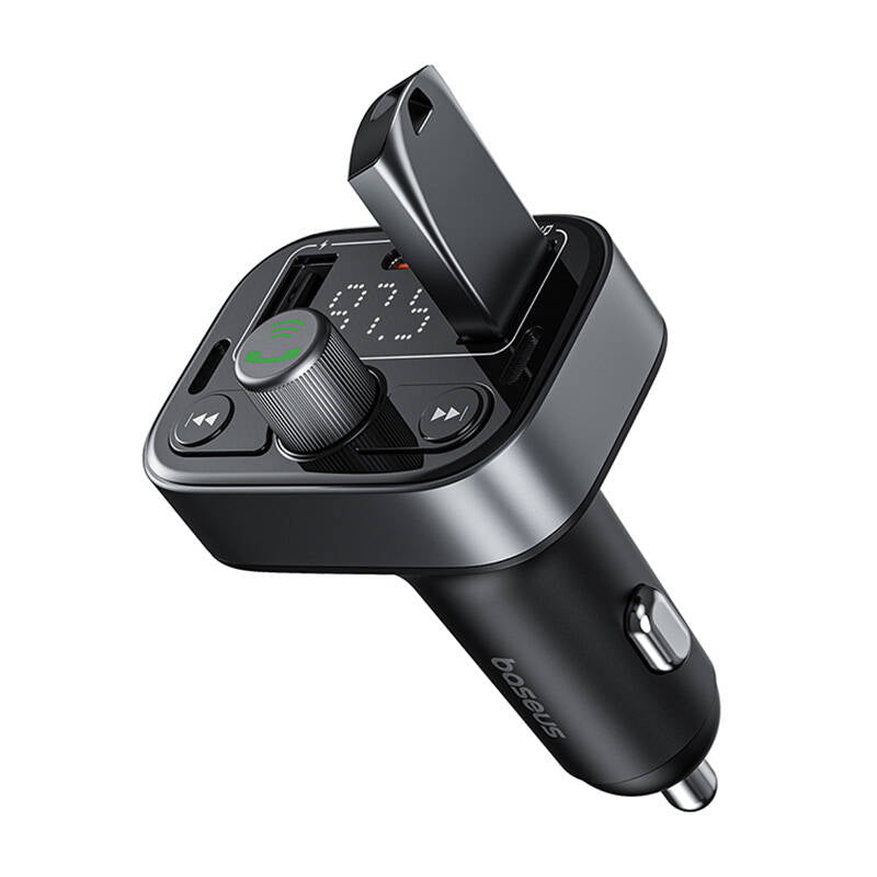 Modulator FM Bluetooth Baseus S-09 Pro, 2 x USB-A - 1 x USB-C C10762200113-00