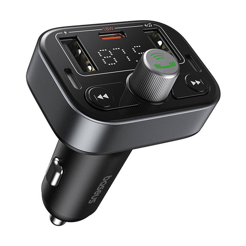 Modulator FM Bluetooth Baseus S-09 Pro, 2 x USB-A - 1 x USB-C C10762200113-00