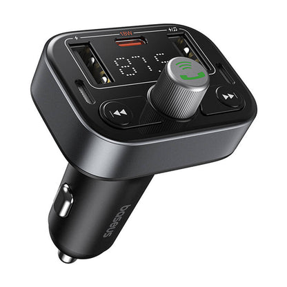 Modulator FM Bluetooth Baseus S-09 Pro, 2 x USB-A - 1 x USB-C C10762200113-00
