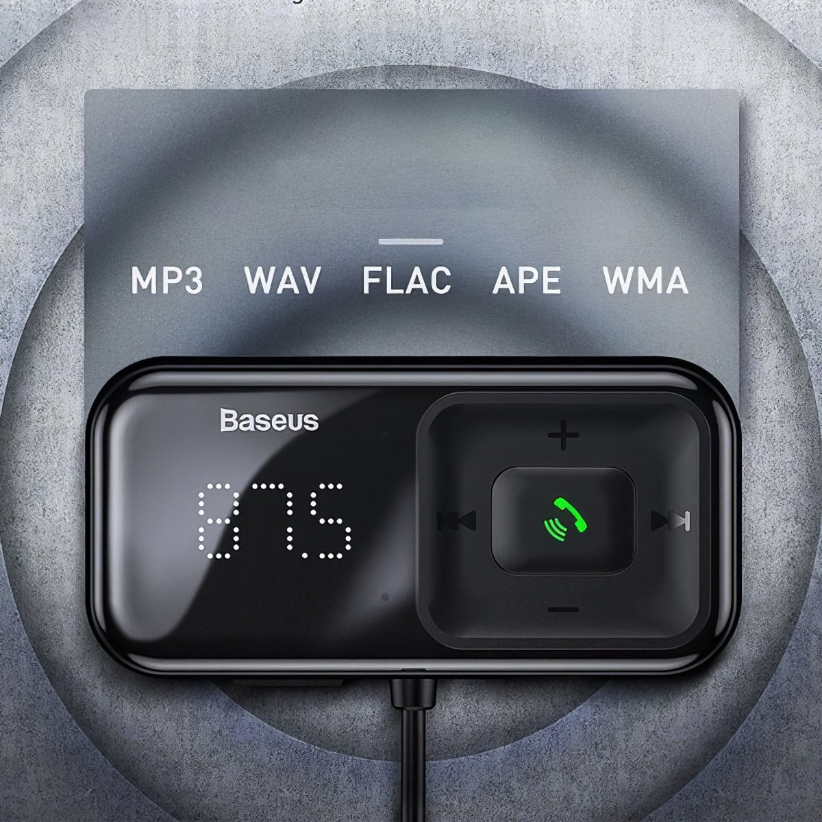 Modulator FM Bluetooth Baseus T-Typed, 2 x USB-A CCMT000201