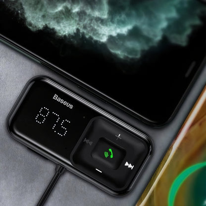 Modulator FM Bluetooth Baseus T-Typed, 2 x USB-A CCMT000201