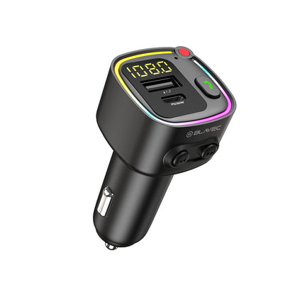 Modulator FM Bluetooth Blavec Flash TR-02, 1 x USB-A - 1 x USB-C