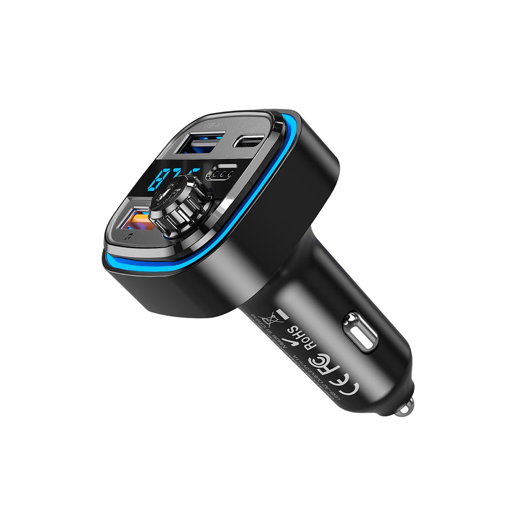 Modulator FM Bluetooth Blue Power BPBCC08, 2 x USB-A - 1 x USB-C