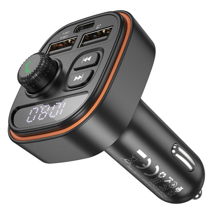 Modulator FM Bluetooth Borofone BC59 Heroic, 2 x USB-A - 1 x USB-C