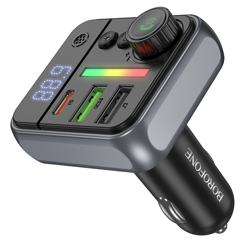 Modulator FM Bluetooth Borofone BC50 Ascenso, 2 x USB-A - 1 x USB-C