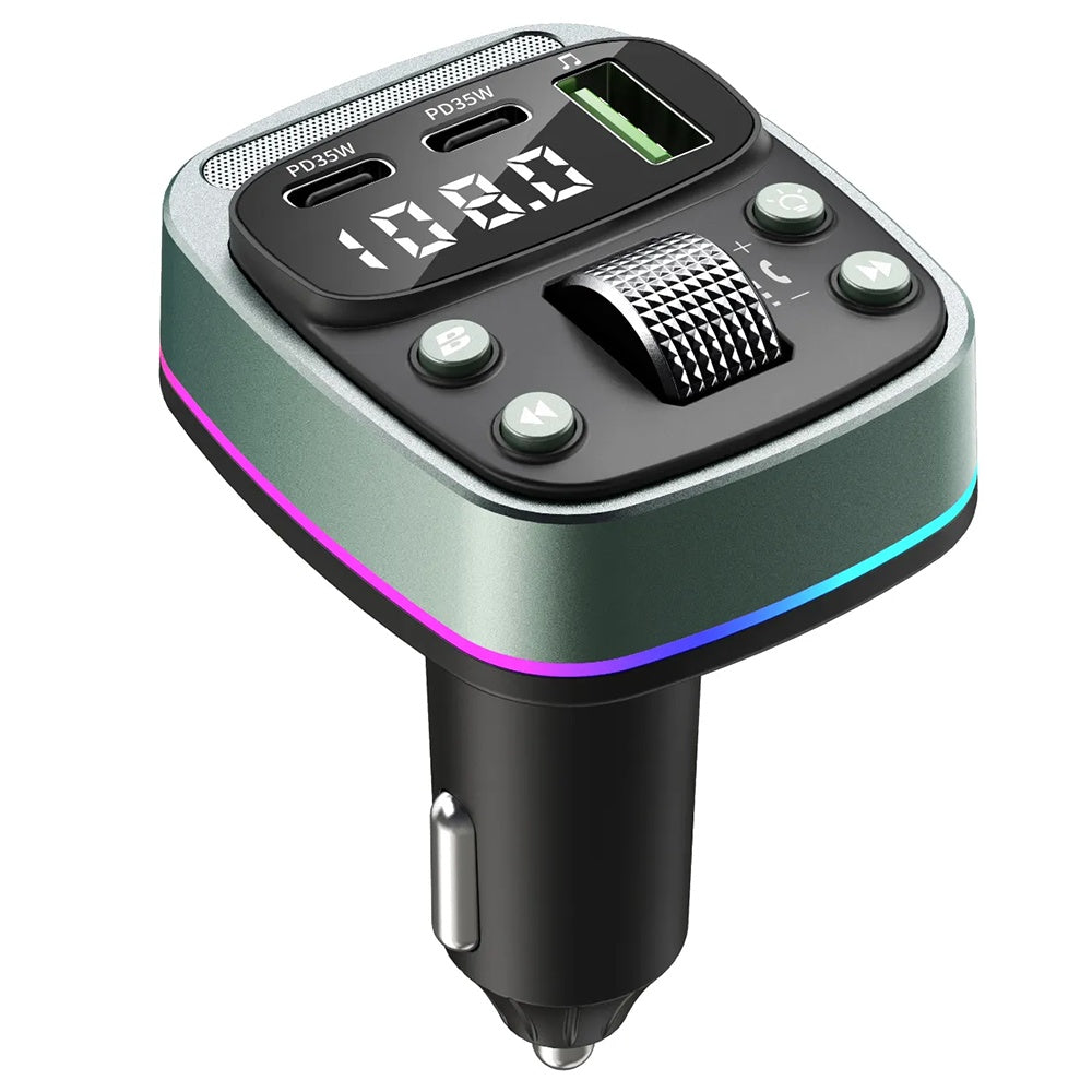 Modulator FM Bluetooth Techsuit EchoDrive, 1 x USB-A - 2 x USB-C