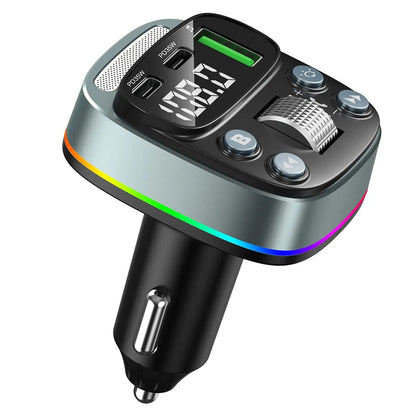 Modulator FM Bluetooth Techsuit EchoDrive, 1 x USB-A - 2 x USB-C