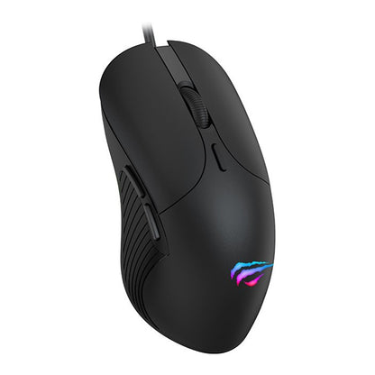 Mouse Gaming Wired USB HAVIT MS1020WB, RGB, 240DPI, Negru