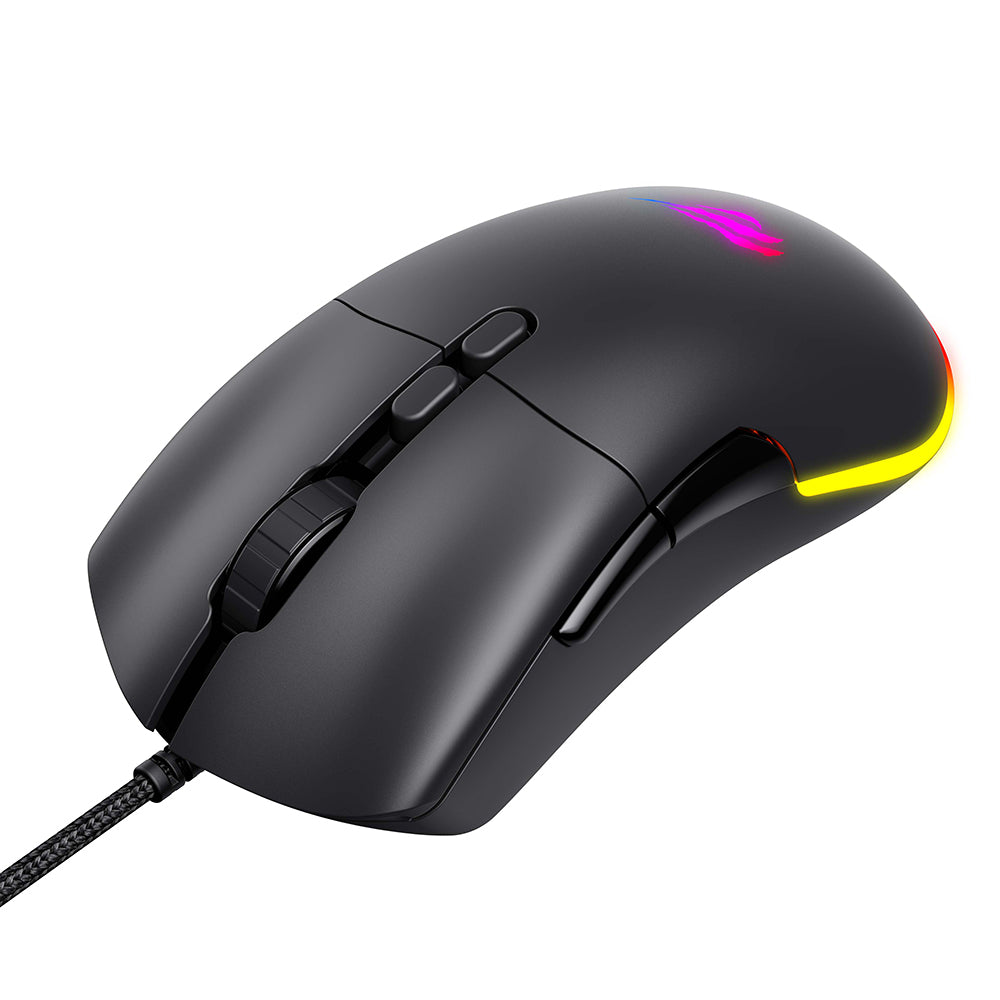 Mouse Gaming Wired USB HAVIT MS954, 800DPI - 12000DPI, 1.6m, Negru