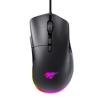 Mouse Gaming Wired USB HAVIT MS954, 800DPI - 12000DPI, 1.6m, Negru