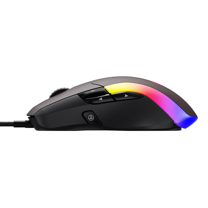 Mouse Gaming Wired USB HAVIT MS959S, RGB, 1200DPI - 8000DPI, 1.6m, Negru Ocru