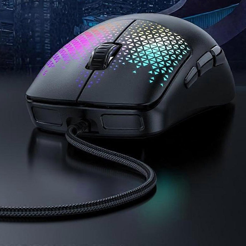 Mouse Gaming Wired USB Yesido KB32, RGB, 7200DPI, Negru