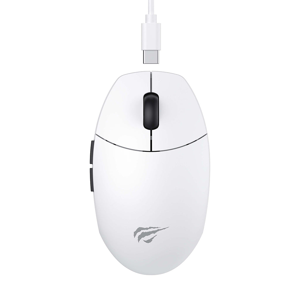 Mouse Gaming Wireless HAVIT MS1039W, 800DPI - 7400DPI, Wi-Fi / Wired, Alb