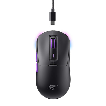 Mouse Gaming Wireless HAVIT MS969WB, RGB, 1000DPI - 16000DPI, Negru