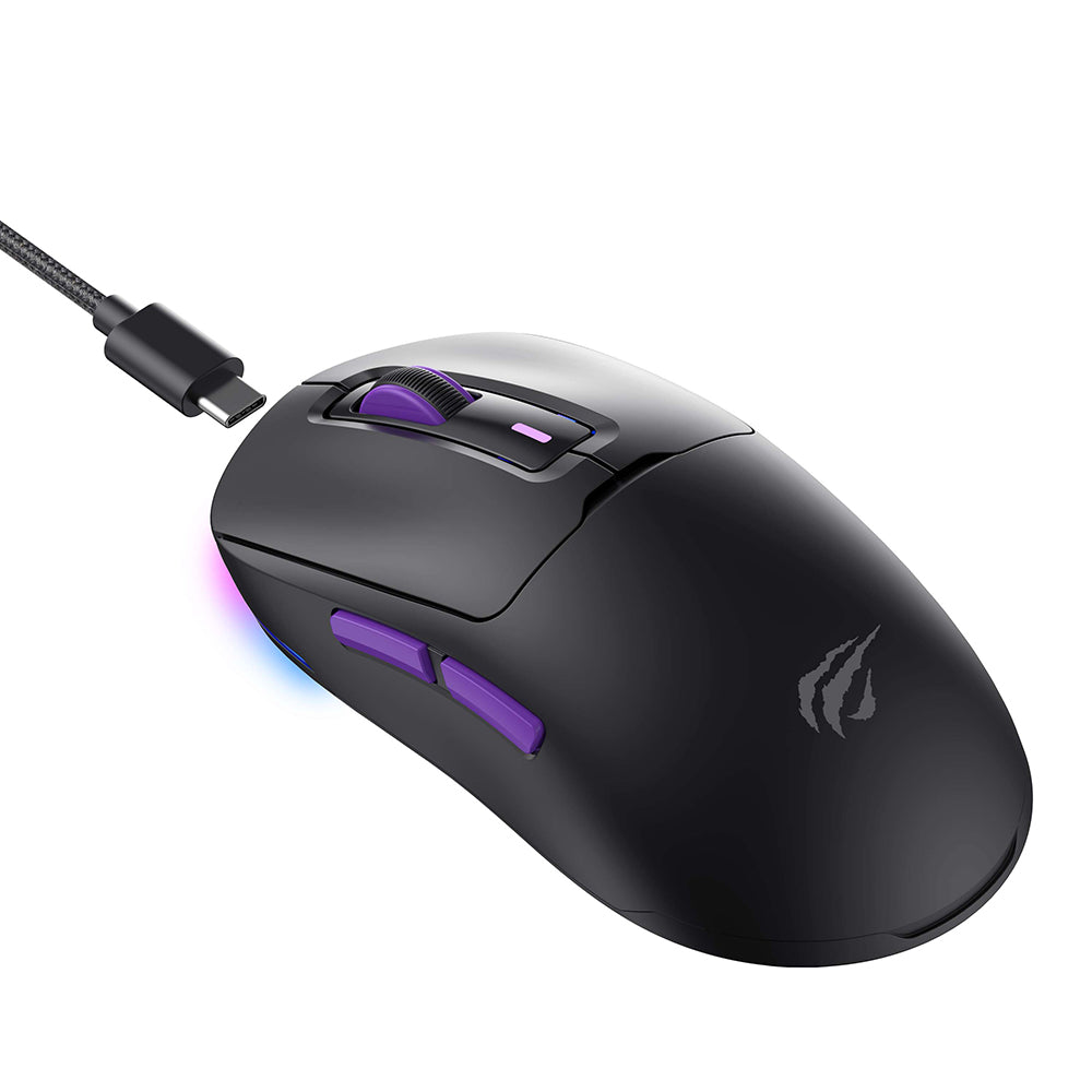 Mouse Gaming Wireless HAVIT MS969WB, RGB, 1000DPI - 16000DPI, Negru